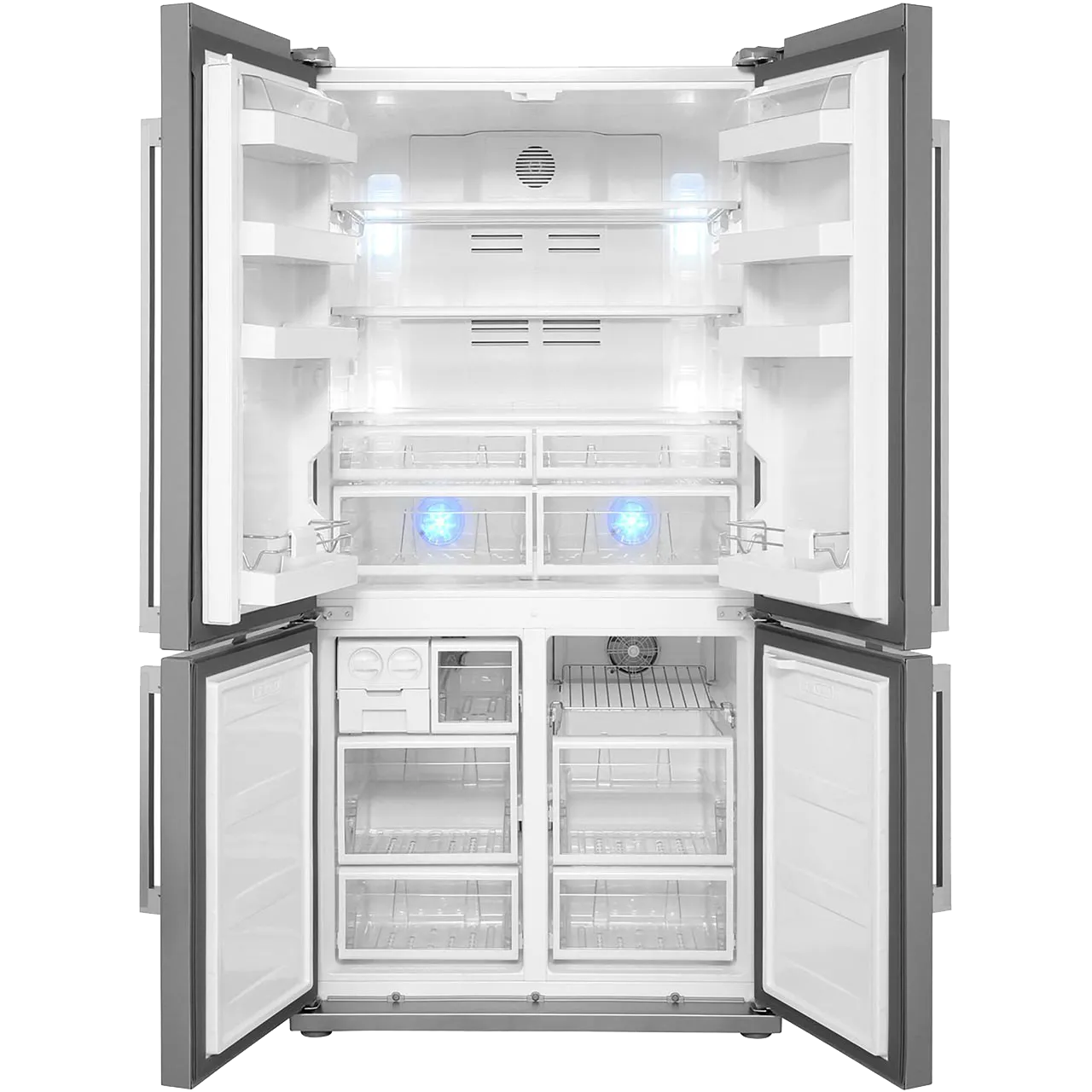 SMEG מקרר מקפיא תחתון 4 דלתות נירוסטה תוצרת SMEG דגם FQ60XP — תמונה 8