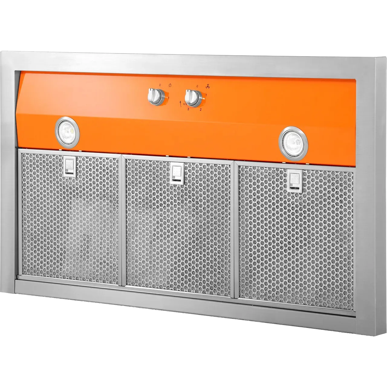 SMEG קולט אדים 90 ס"מ צמוד קיר צבע כתום סדרת Portofino תוצרת SMEG דגם KPF9OR — תמונה 2