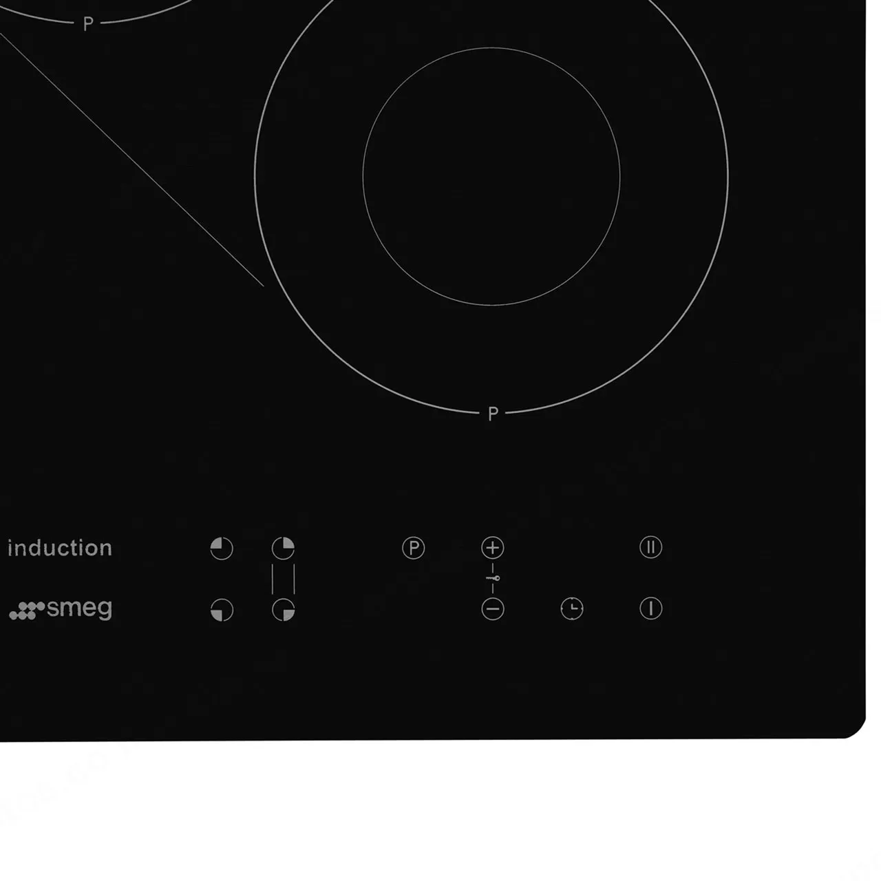 SMEG כיריים אינדוקציה,הפעלה במגע TOUCH ציפוי זכוכית מעוגלת 80 ס"מ,תוצרת SMEG דגם SI3842B — תמונה 2
