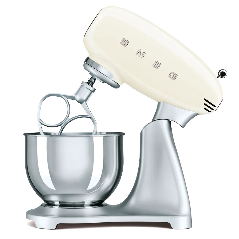 SMEG מיקסר עומד בצבע קרם גוף נירוסטה מסדרת 50's Retro Style,תוצרת SMEG דגם SMF01CREU — תמונה 2