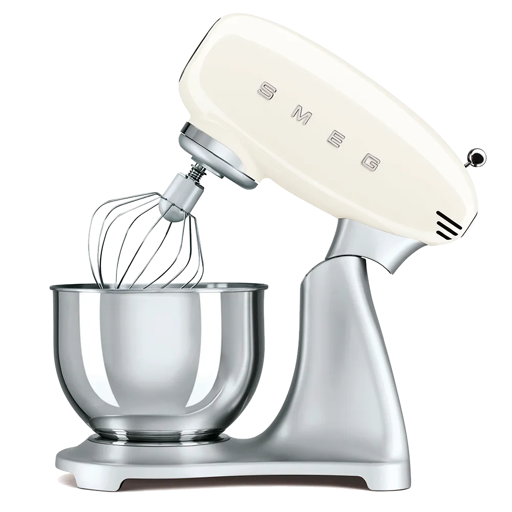 SMEG מיקסר עומד בצבע קרם גוף נירוסטה מסדרת 50's Retro Style,תוצרת SMEG דגם SMF01CREU — תמונה 3