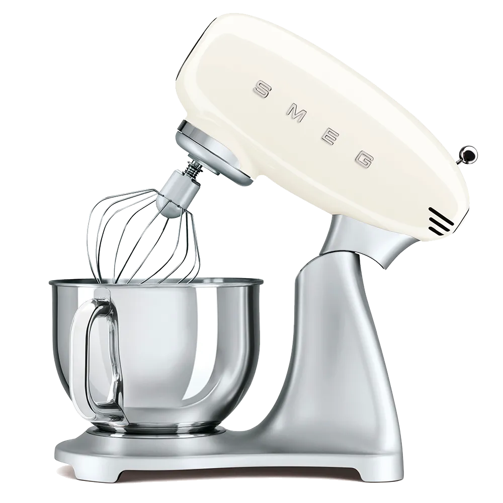 SMEG מיקסר עומד בצבע קרם גוף נירוסטה מסדרת 50's Retro Style,תוצרת SMEG דגם SMF01CREU — תמונה 4