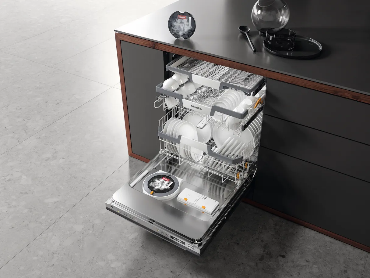 Miele מדיח כלים אינטגרלי מלא 60 ס''מ 6 ליטר פתיחה אוטומטית QuickPowerWash תוצרת Miele דגם G 7185 SCVi XXL AutoDos — תמונה 4