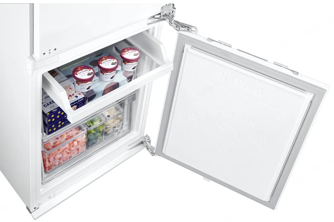 Samsung מקרר אינטגרלי 60 ס"מ מקפיא תחתון גמיש Digital Inverter NO FROST מצב שבת תוצרת Samsung דגם BRB80F30AEF0 — תמונה 5