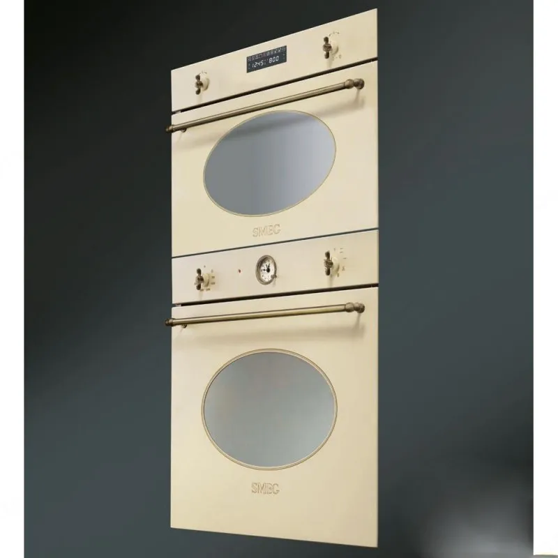 SMEG תנור פירוליטי צבע קרם עם גימור פליז, 60 ס"מ תוצרת SMEG דגם SFP805PO — תמונה 4