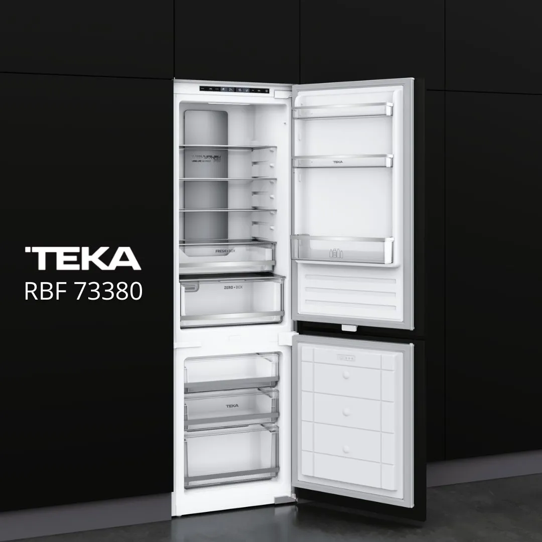 Teka מקרר אינטגרלי 60 ס"מ מקפיא תחתון NO FROST מלא כולל מגירת chiller תוצרת TEKA דגם RBF-73380 — תמונה 2