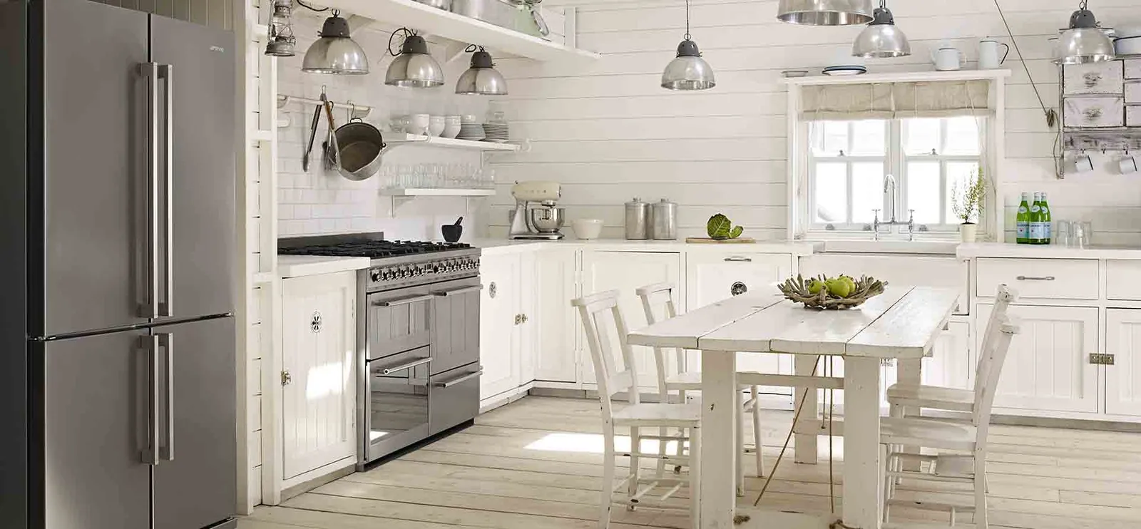 SMEG מקרר מקפיא תחתון 4 דלתות נירוסטה תוצרת SMEG דגם FQ60XP — תמונה 4