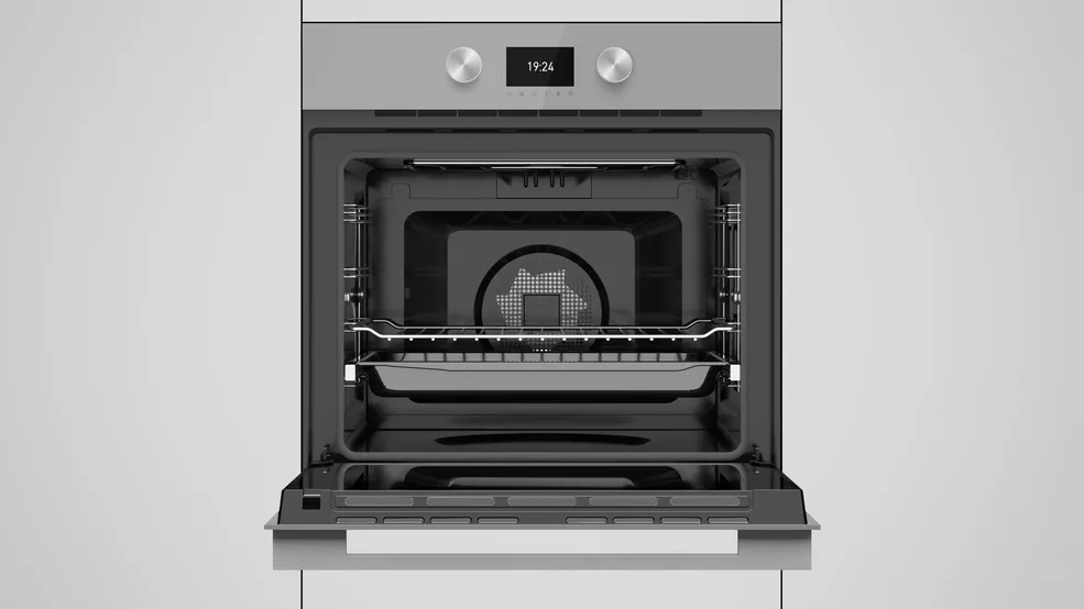 Teka תנור בנוי 60 ס"מ גימור זכוכית Steam Grey ניקוי באדים סדרת Urban תוצרת TEKA דגם HLB8600 SM — תמונה 7