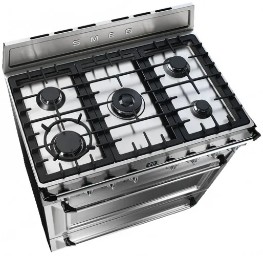 SMEG תנור משולב כיריים גז 90x60 ס"מ,מסדרת Victoria נירוסטה תוצרת SMEG דגם TR90X1 — תמונה 4