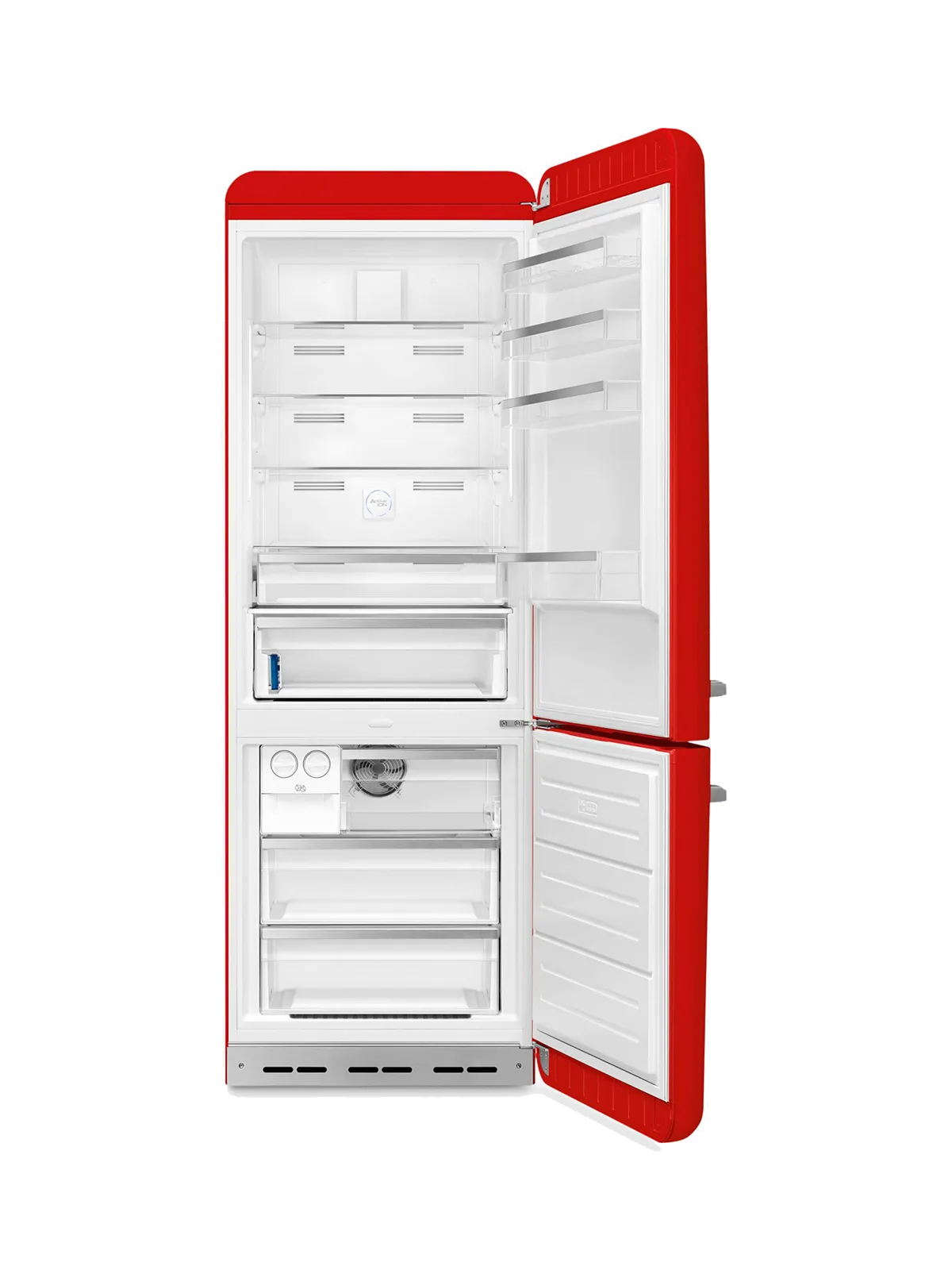 SMEG מקרר מקפיא תחתון רטרו בצבע אדום מסדרת 50'Retro Style תוצרת SMEG דגם FAB38 — תמונה 2