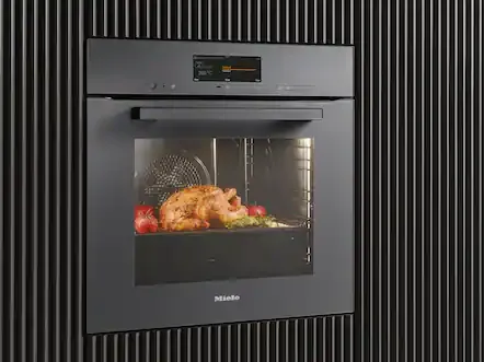 תנור בנוי 60 ס"מ חיבור WI-FI טיגון באוויר חם AIR FRY גימור שחור מלא תוצרת Miele דגם H 2861 B BLACK AIR FRY