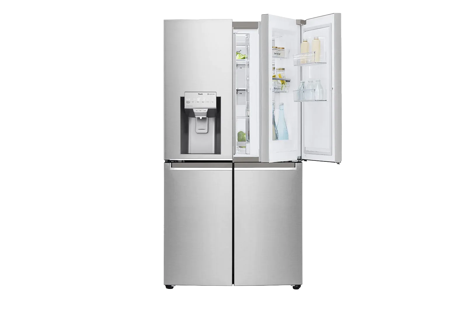LG מקרר 4 דלתות עם קיוסק ומנוע אינוורטר 837 ליטר דלת כפולה מבית LG דגם GR-J920SDID — תמונה 2