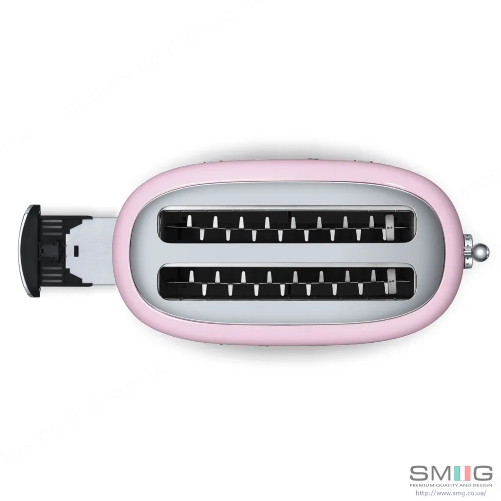 SMEG מצנם 4 פרוסות,צבע ורוד,מסדרת 50's Retro Style,תוצרת SMEG דגם TSF02PKEU — תמונה 3