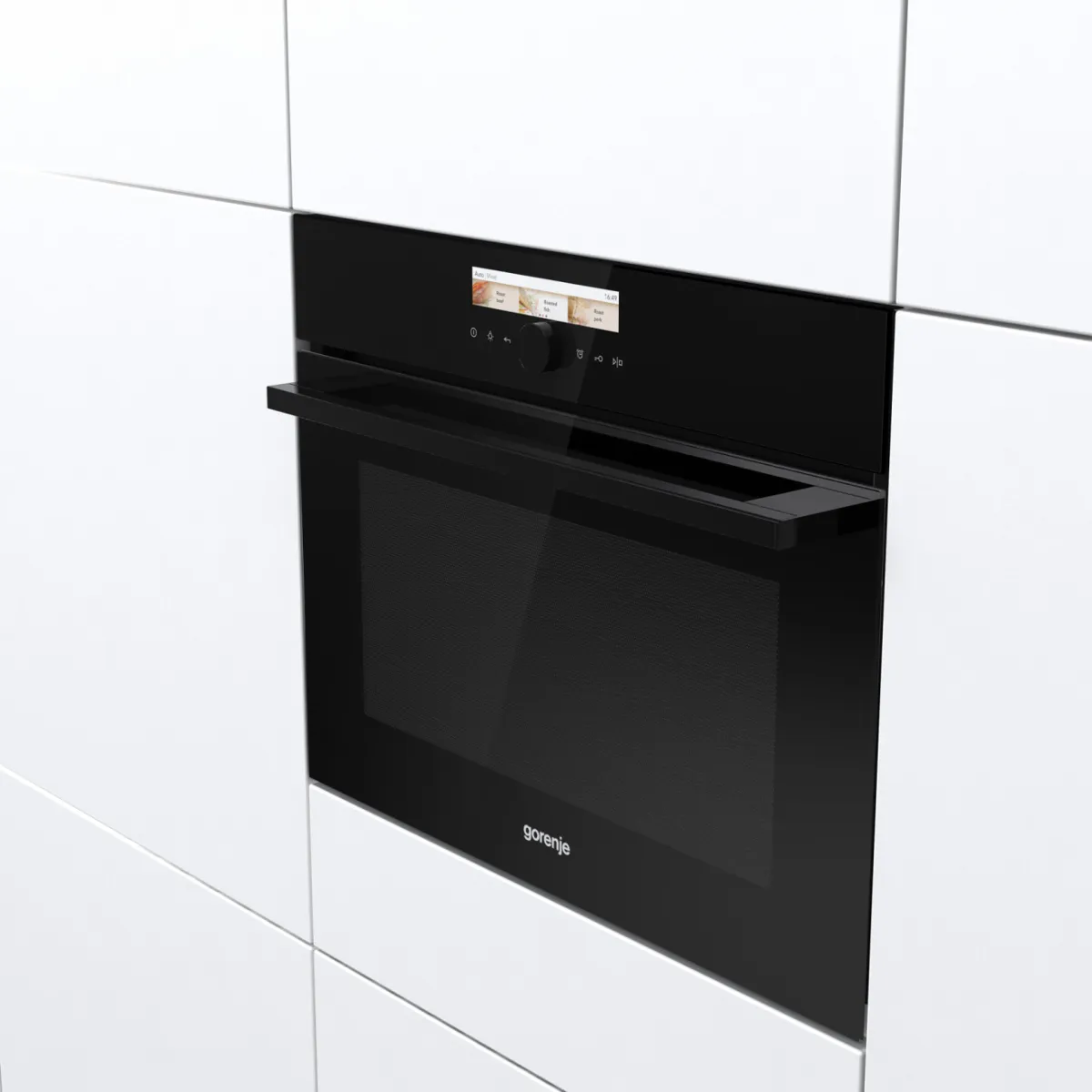 Gorenje תנור בנוי משולב מיקרוגל 45 ס''מ גימור שחור מלא מסך TFT צבעוני Gorenje דגם BCM598S17BG — תמונה 2
