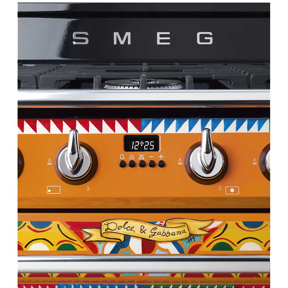 SMEG תנור משולב עם כיריים גז בעיצוב DOLCE & GABBANA תוצרת SMEG דגם TR90DGC9 — תמונה 3
