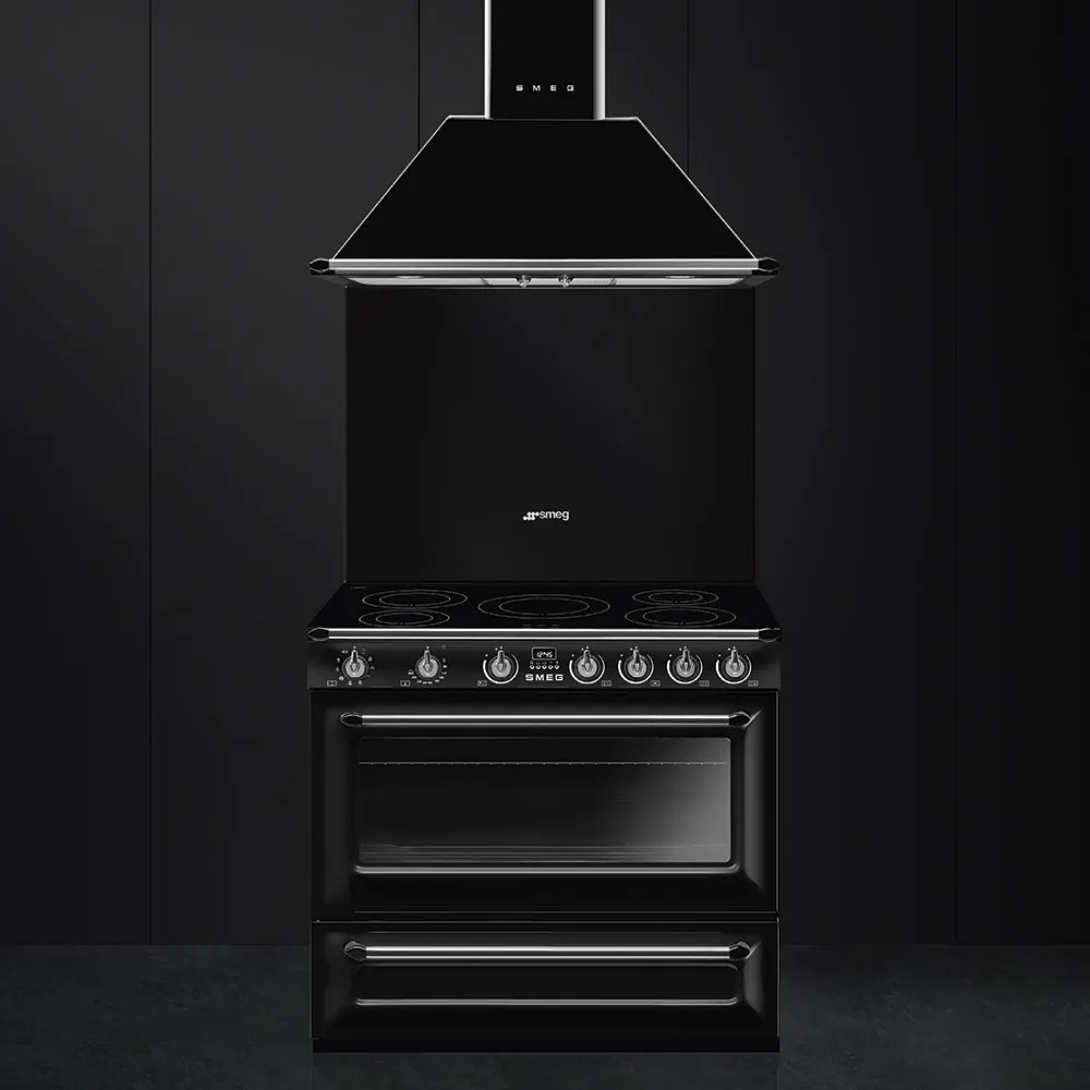 SMEG תנור משולב כיריים אינדוקציה 90 ס"מ שחור תוצרת SMEG דגם TR90IBL9 — תמונה 3