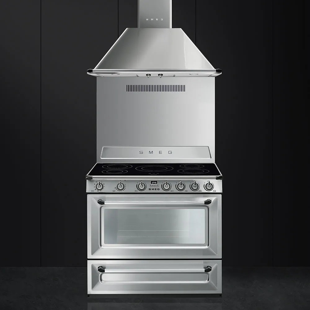 SMEG תנור משולב כיריים אינדוקציה 90 ס"מ נירוסטה סדרת Victoria תוצרת SMEG דגם TR90IX9 — תמונה 2