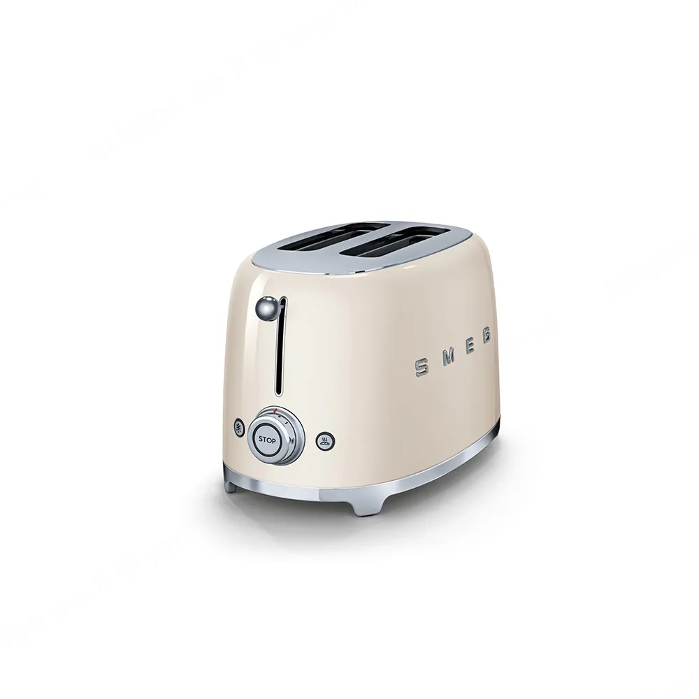 SMEG מצנם לשתי פרוסות,צבע קרם,מסדרת 50's Retro Style,תוצרת SMEG דגם TSF01CREU — תמונה 2