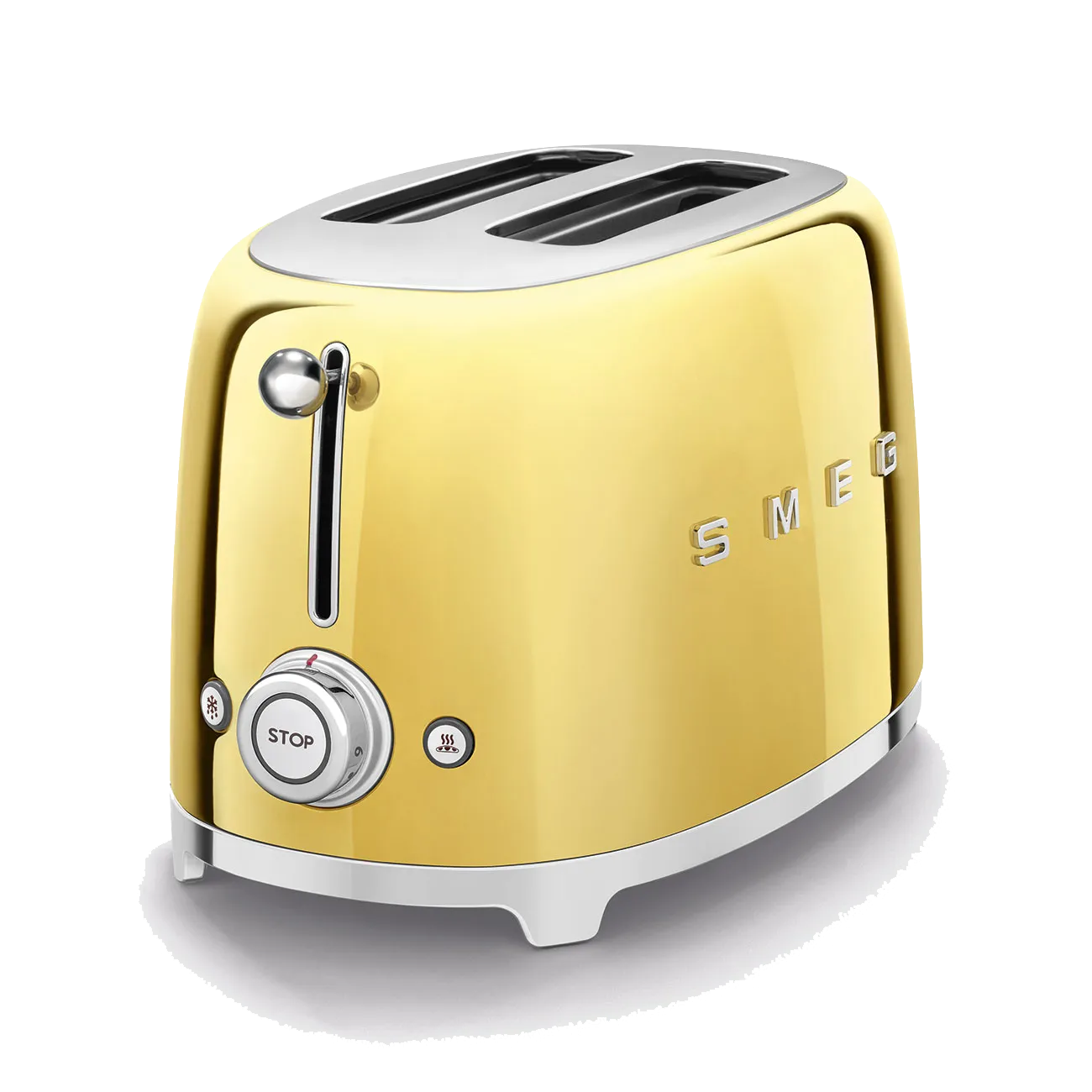 SMEG מצנם לשתי פרוסות,צבע זהב מבריק ,מסדרת 50's Retro Style,תוצרת SMEG דגם TSF01GOEU — תמונה 3