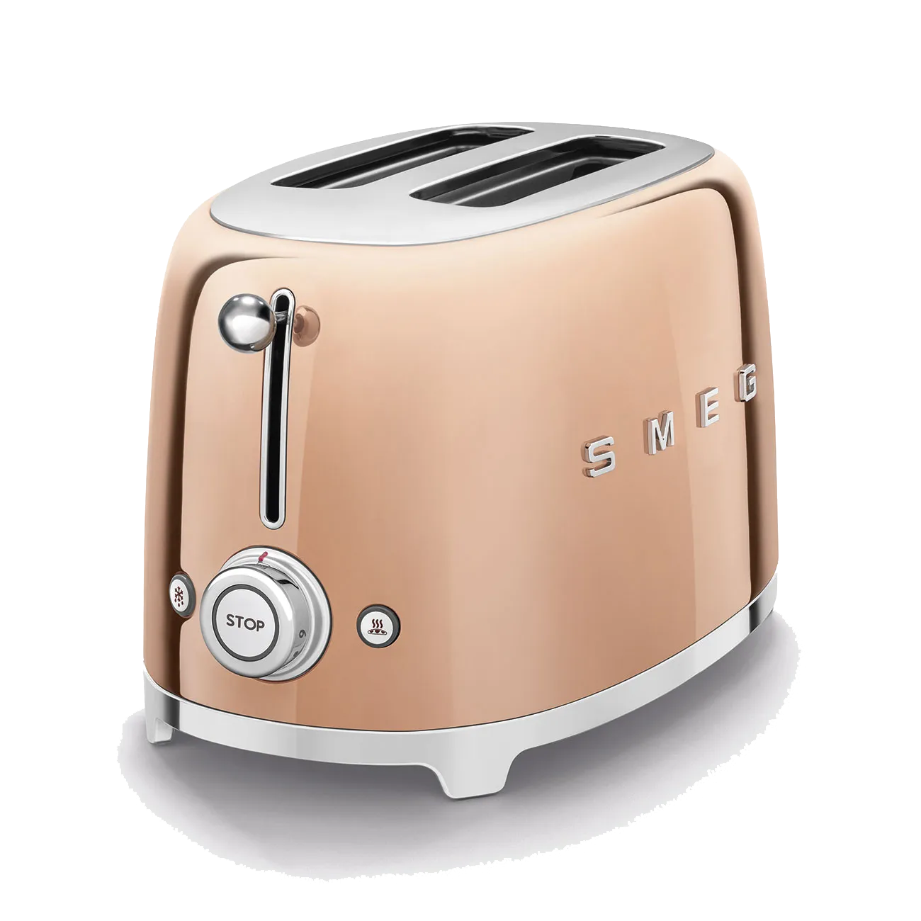 SMEG מצנם לשתי פרוסות,צבע ברונזה מבריק ,מסדרת 50's Retro Style,תוצרת SMEG דגם TSF01RGEU — תמונה 2