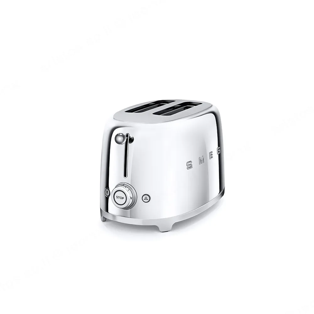 SMEG מצנם לשתי פרוסות,צבע כרום,מסדרת 50's Retro Style,תוצרת SMEG דגם TSF01SSEU — תמונה 2