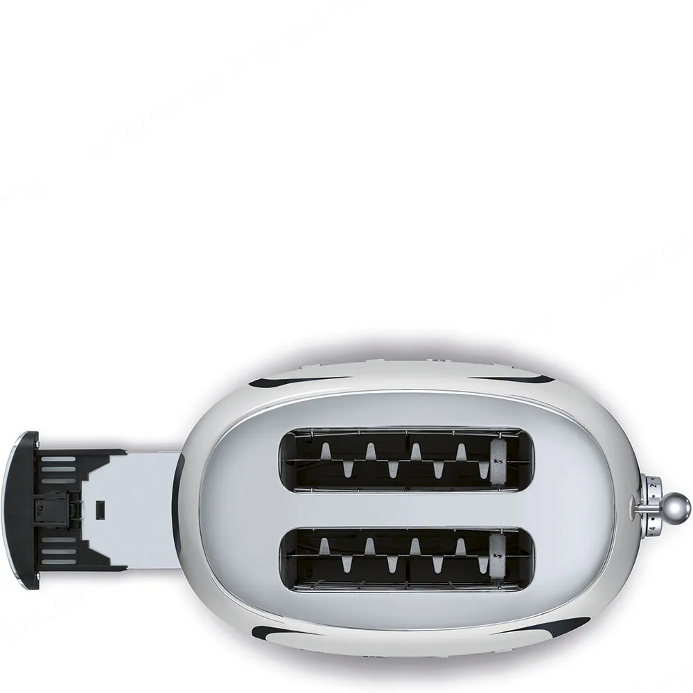 SMEG מצנם לשתי פרוסות,צבע כרום,מסדרת 50's Retro Style,תוצרת SMEG דגם TSF01SSEU — תמונה 3