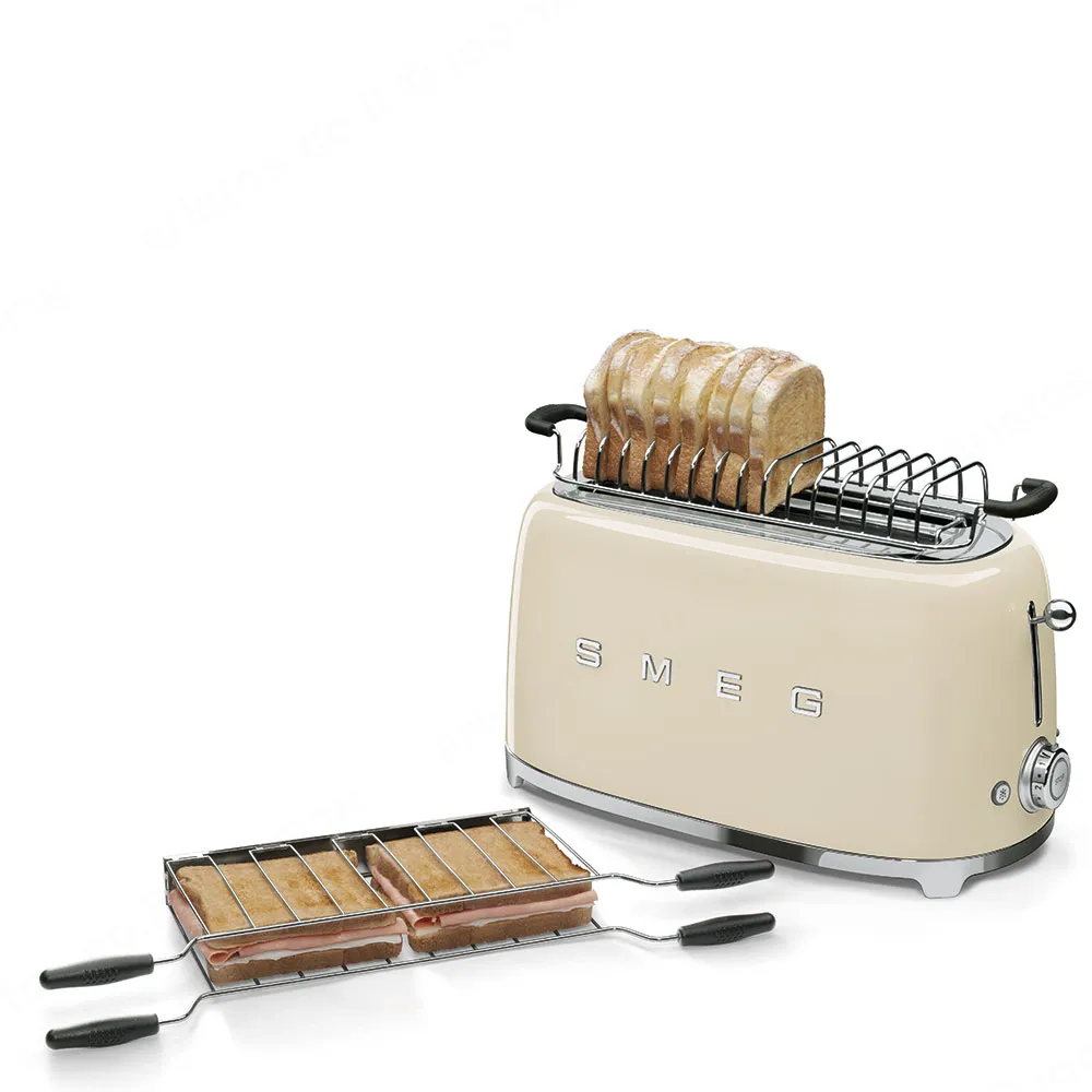 SMEG מצנם 4 פרוסות,צבע קרם,מסדרת 50's Retro Style,תוצרת SMEG דגם TSF02CREU — תמונה 4