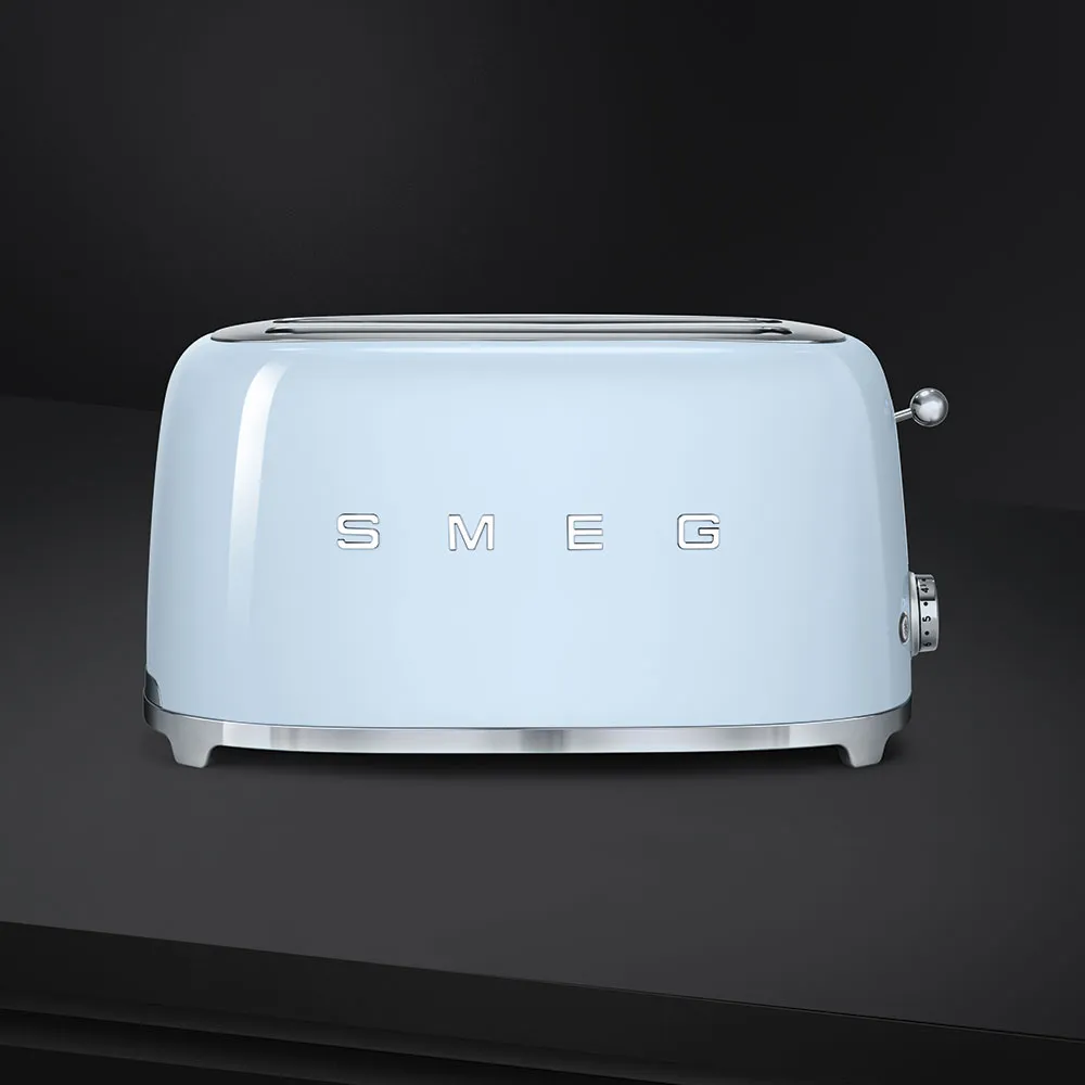 SMEG מצנם 4 פרוסות,צבע כחול פסטל,מסדרת 50's Retro Style,תוצרת SMEG דגם TSF02PBEU — תמונה 4
