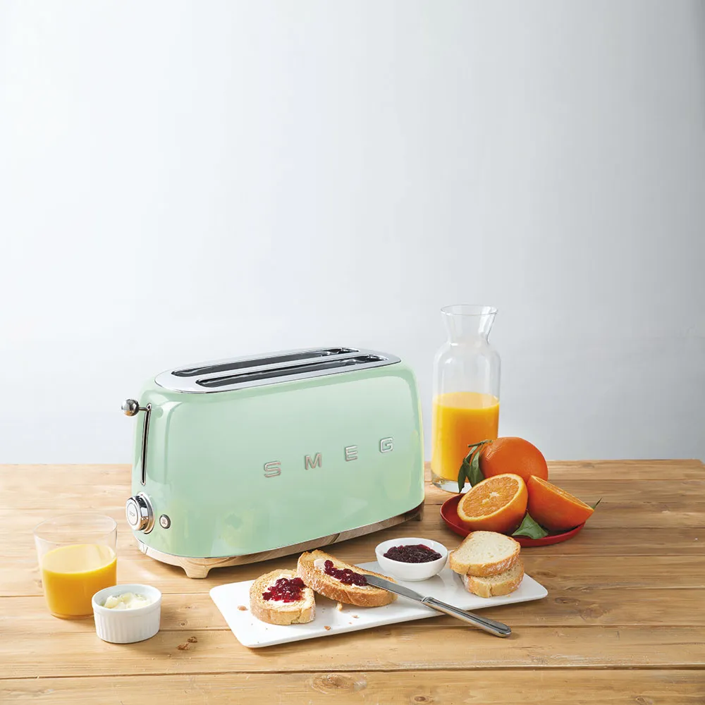 SMEG מצנם 4 פרוסות,צבע ירוק פסטל,מסדרת 50's Retro Style,תוצרת SMEG דגם TSF02PGEU — תמונה 4