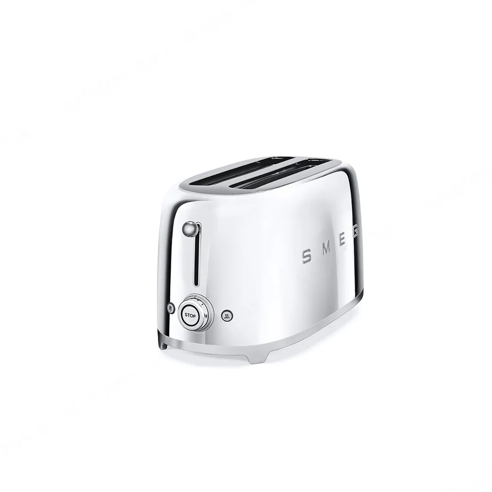 SMEG מצנם 4 פרוסות,צבע כרום,מסדרת 50's Retro Style,תוצרת SMEG דגם TSF02SSEU — תמונה 2
