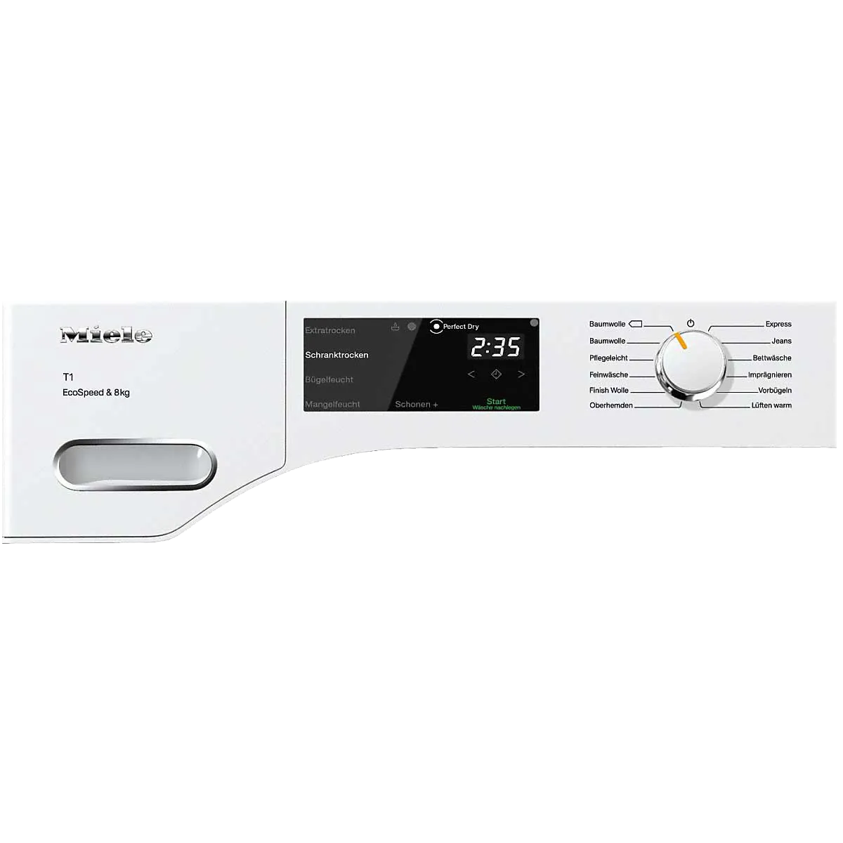 Miele מייבש כביסה 8 ק"ג קונדנסור עם משאבת חום דירוג A+++ מבית  MIELE דגם TWF 760WP EcoSpeed — תמונה 8