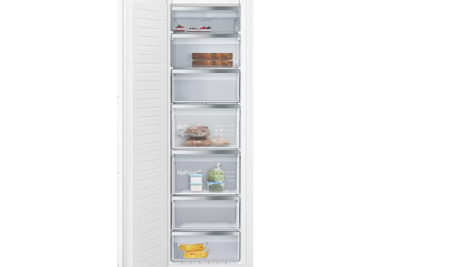 Siemens מקפיא אינטגרלי 60 ס"מ NO FROST טריקה שקטה IQ500 תוצרת Siemens דגם GI81NACF0 — תמונה 3