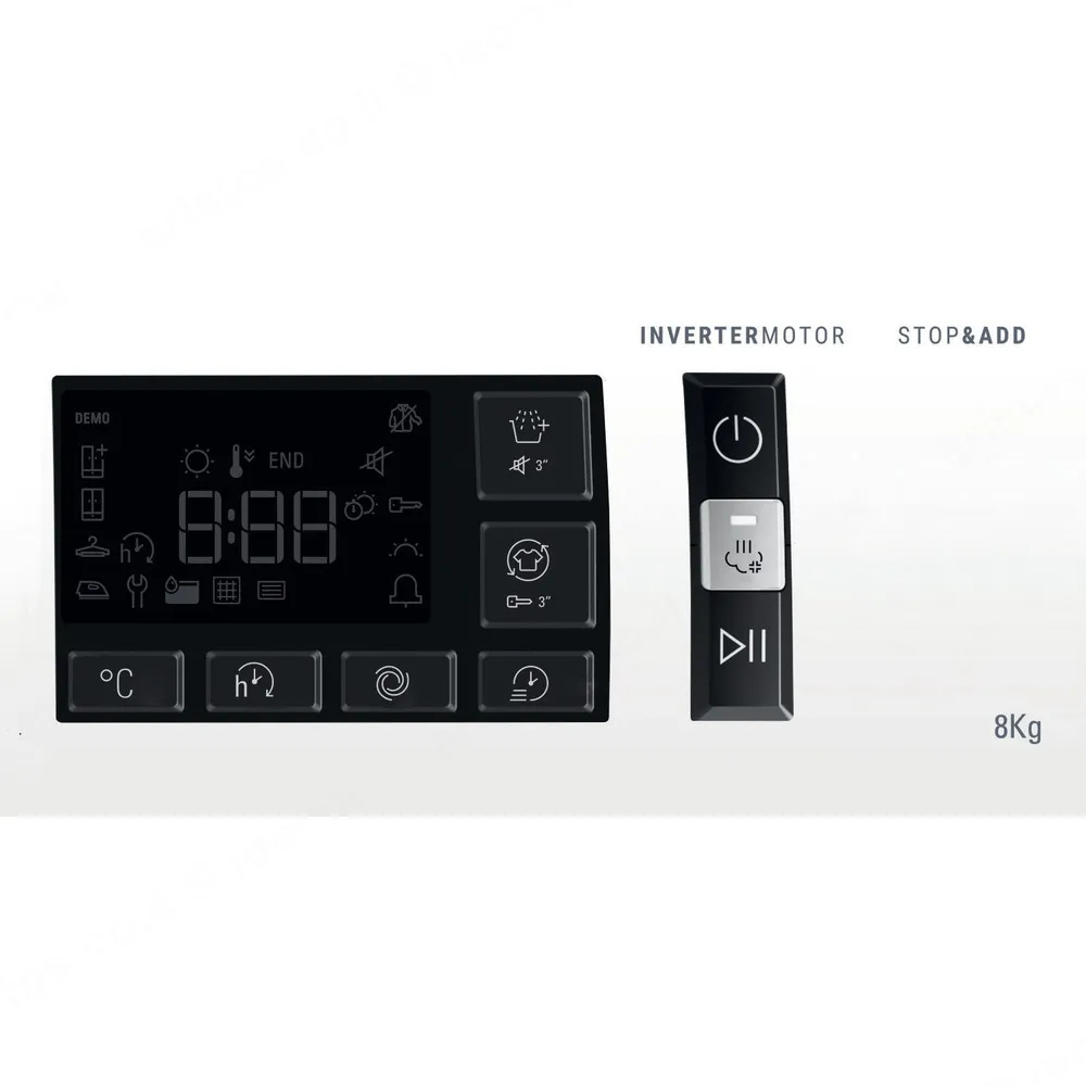 Bauknecht מכונת כביסה 8 ק"ג 1400 סל"ד מנוע INVERTER כיבוס בקיטור תוצרת Bauknecht דגם NW11844WSEIL — תמונה 10