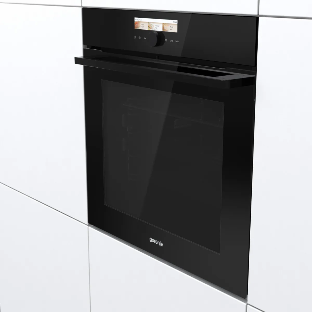 Gorenje תנור בנוי 60 ס"מ ניקוי באדים גימור שחור מלא מסך TFT צבעוני Gorenje Chef Superior דגם BO798S38BG — תמונה 3