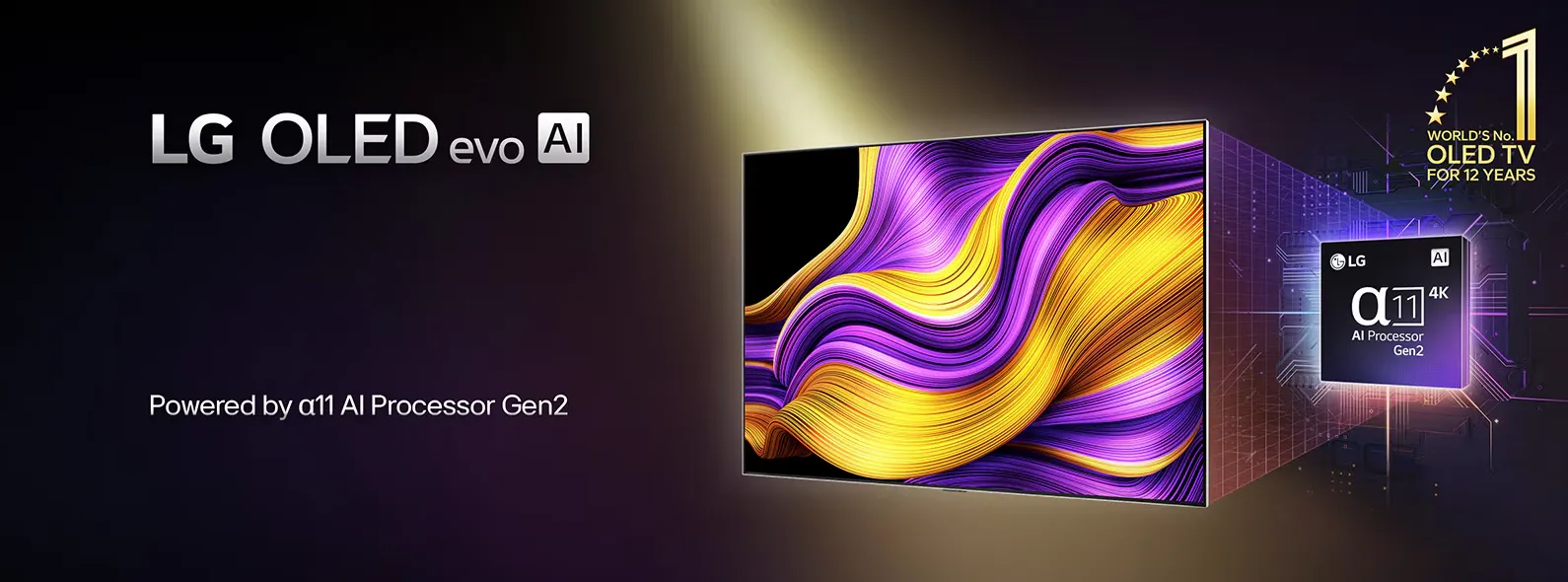 טלוויזיה 83" 4K OLED 165Hz evo alpha 11 Gen2 AI G5 webOS25 מבית LG דגם OLED83G56LA
