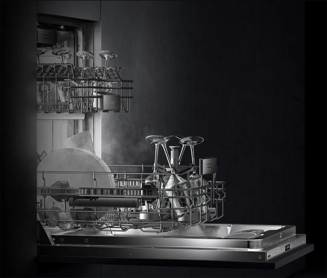 GAGGENAU מדיח כלים אינטגרלי מלא 60 ס"מ תאורה מלאה Push-to-Open הקרנה גרפית תוצרת GAGGENAU דגם DF480100 — תמונה 5