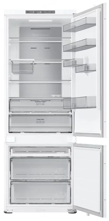 Samsung מקרר אינטגרלי 70 ס"מ מקפיא תחתון גמיש Digital Inverter דלת סליידר NO FROST מצב שבת הלכתי תוצרת Samsung דגם BRB38G705DWWM — תמונה 5