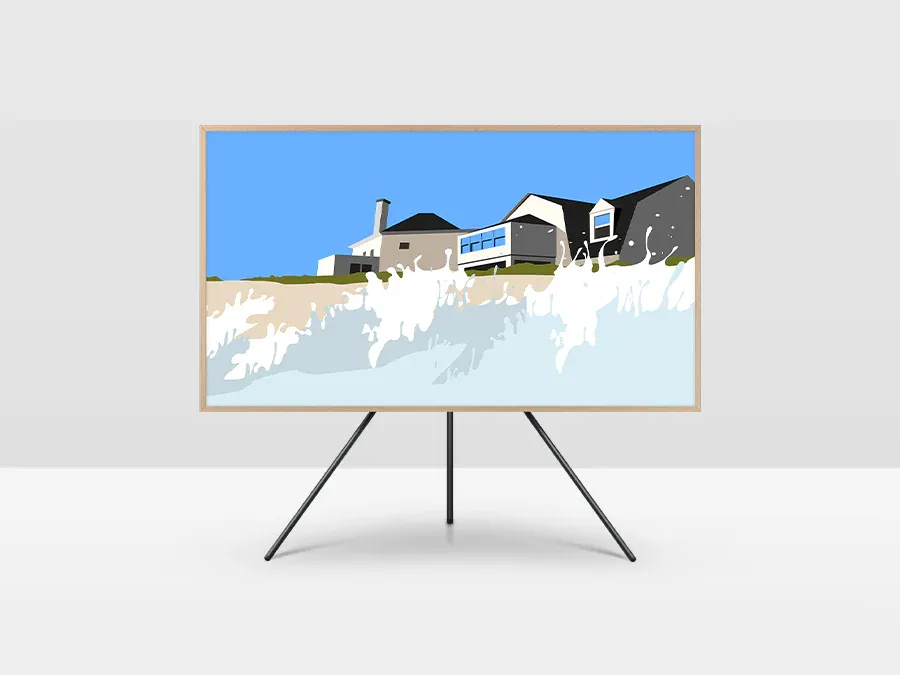 טלוויזיה QLED The Frame ''43 Supreme UHD Dimming 4K מסגרת ניתנת להתאמה תוצרת Samsung דגם QE43LS03B