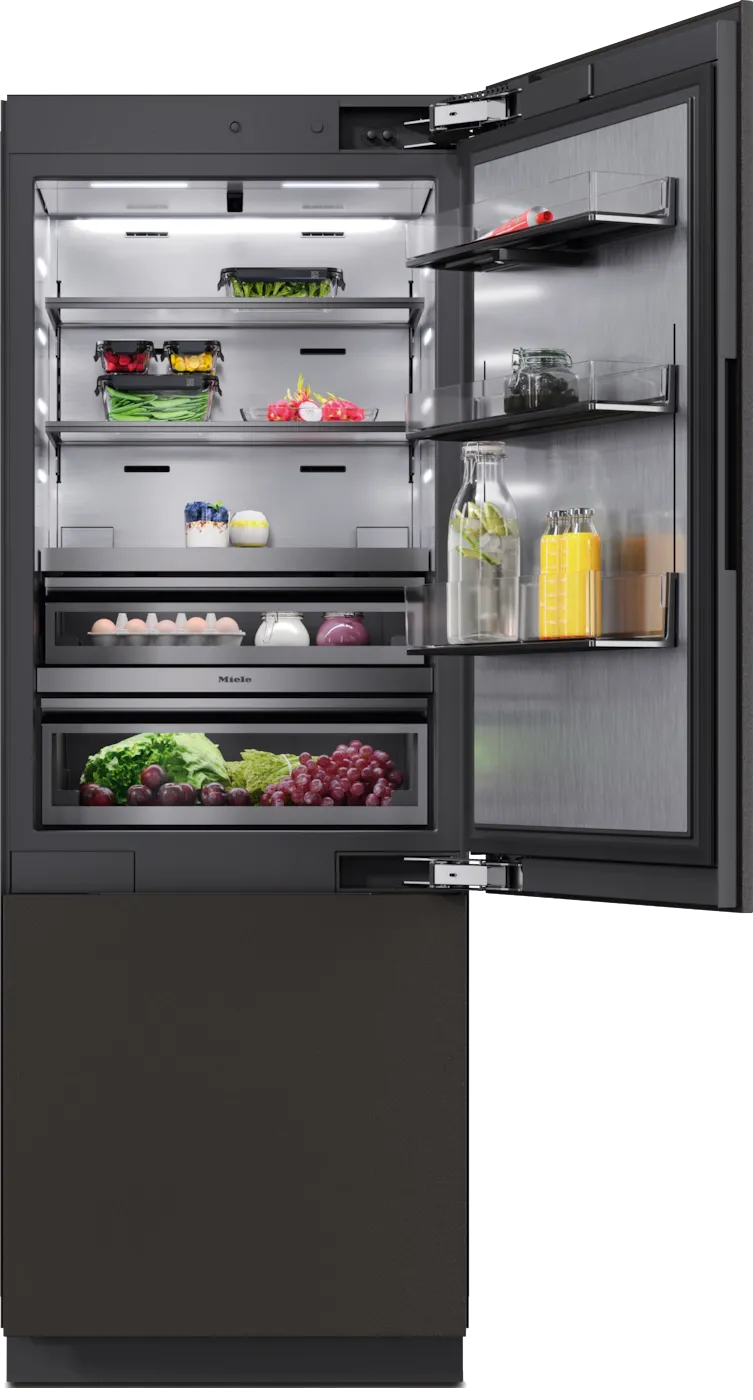 Miele מקרר אינטגרלי מקפיא תחתון 76 ס"מ IceMaker דלת Push2open סדרת MasterCool תוצרת Miele דגם KFMC 3834 R — תמונה 2