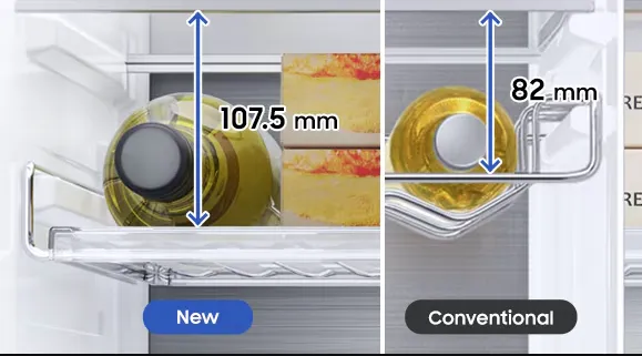 מקרר אינטגרלי 60 ס"מ ללא מקפיא Digital Inverter מצב שבת NO FROST תוצרת Samsung דגם BRR297235WW