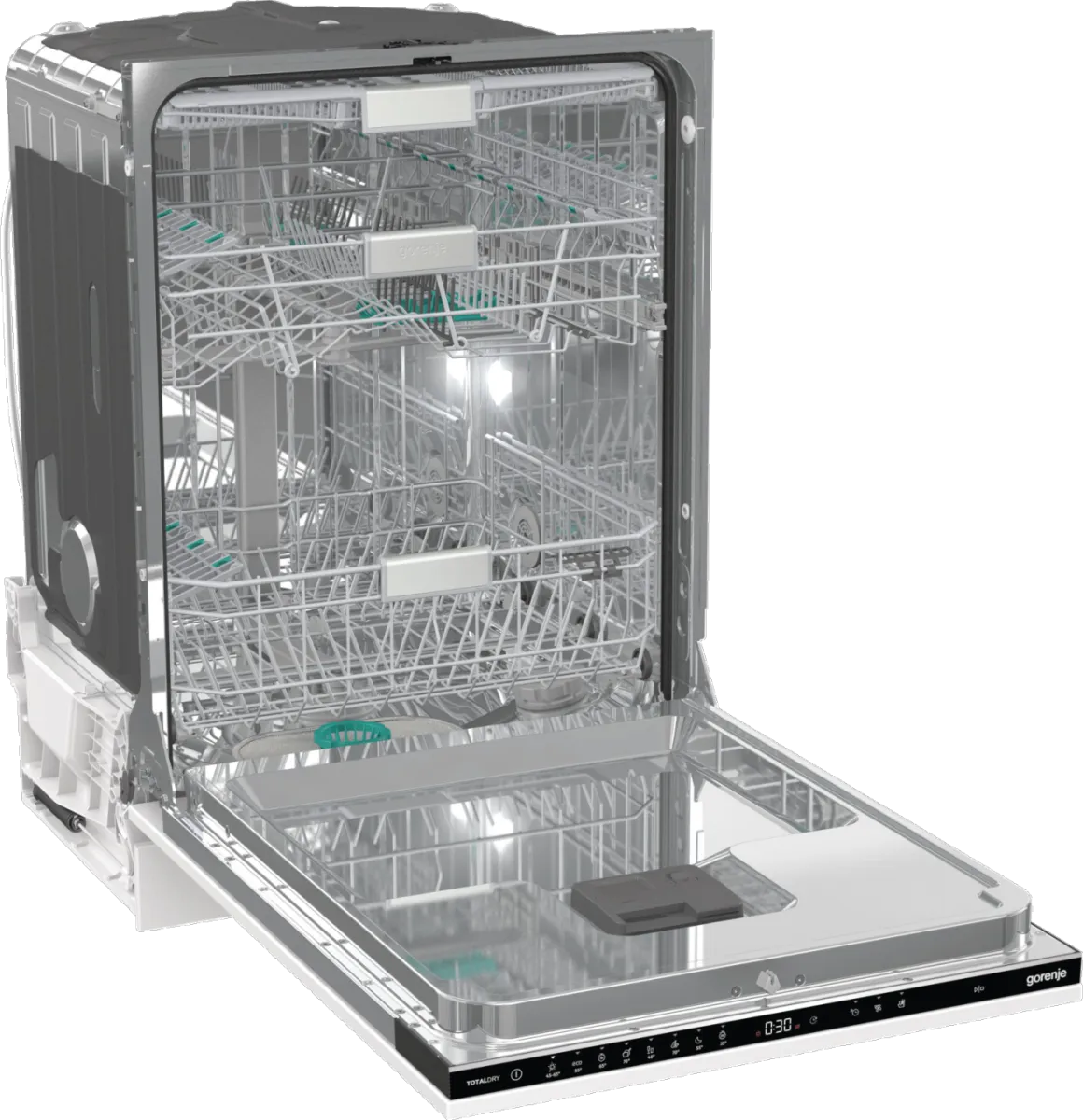 Gorenje מדיח כלים אינטגרלי מלא 60 ס"מ Inverter פתיחה אוטומטית 16 מערכות כלים דלת סלייד תוצרת Gorenje דגם GV673C62 — תמונה 3