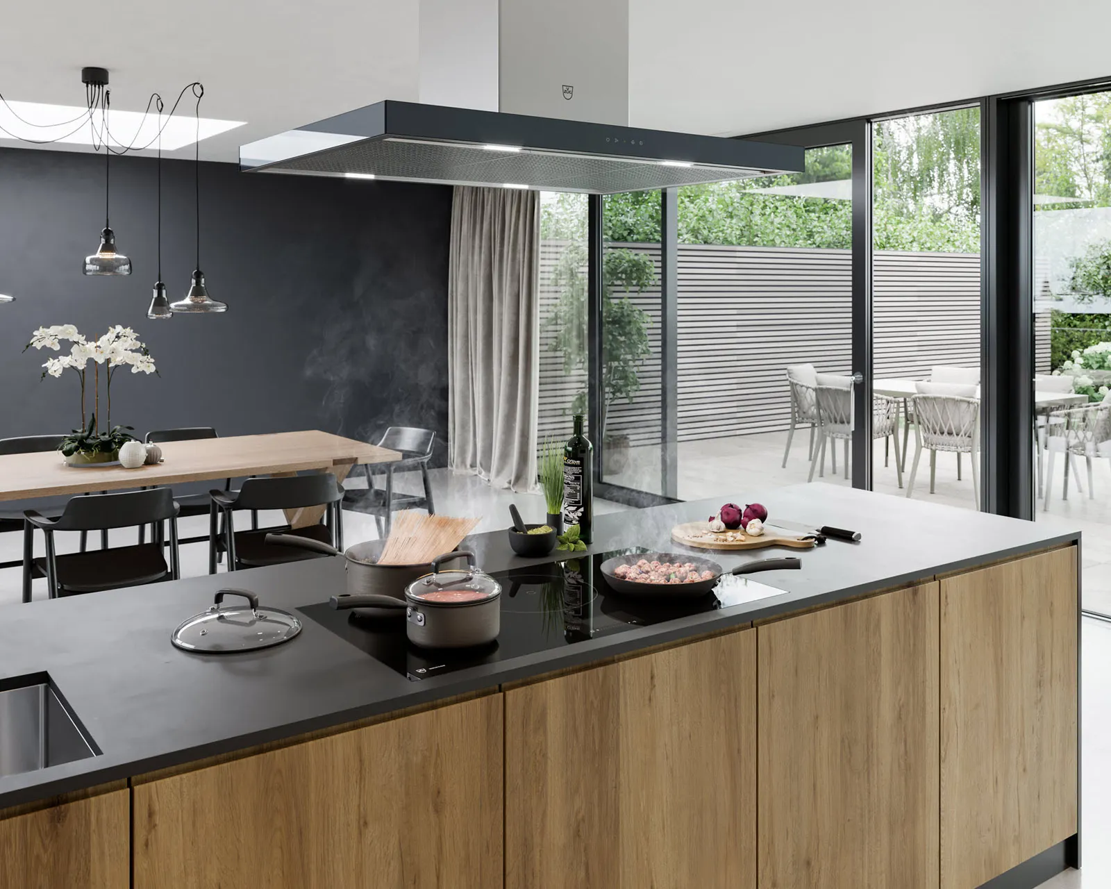 V-ZUG כיריים אינדוקציה 90 ס"מ 5 מוקדים FLEX זכוכית OptiGlass תוצרת V-ZUG דגם V6000 I905 — תמונה 3