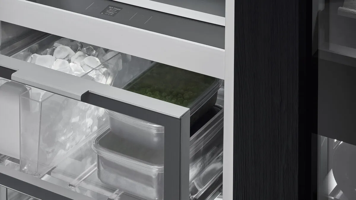 Fisher & Paykel מקפיא אינטגרלי 46 ס"מ Column סדרה 11 יצרן קרח פנימי ציר שמאל תוצרת FISHER&PAYKEL דגם RS4621FLJE1 — תמונה 5