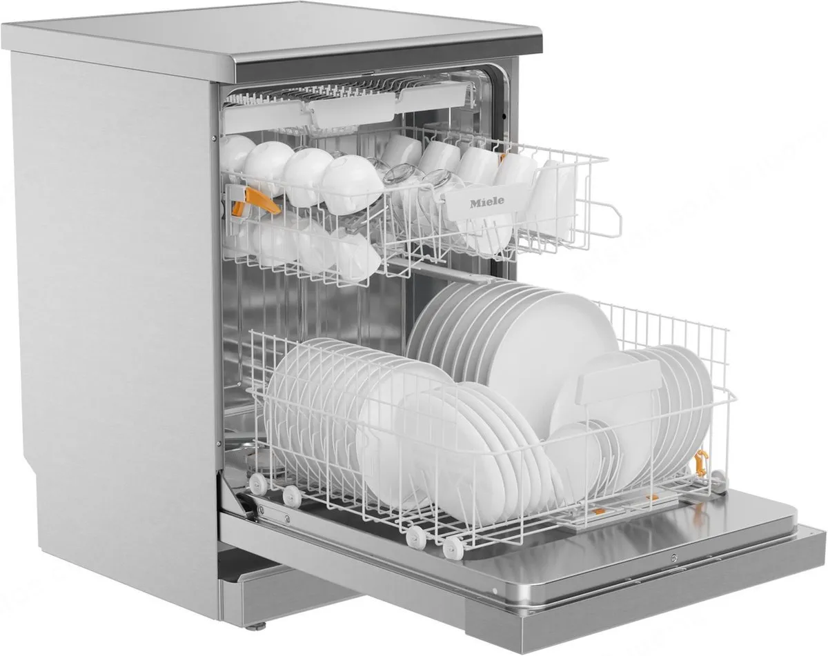 Miele מדיח כלים עצמאי 60 ס''מ לבן 6 ליטר מים מגירת סכום + סלסלה תוצרת Miele דגם G 5022SC W — תמונה 3