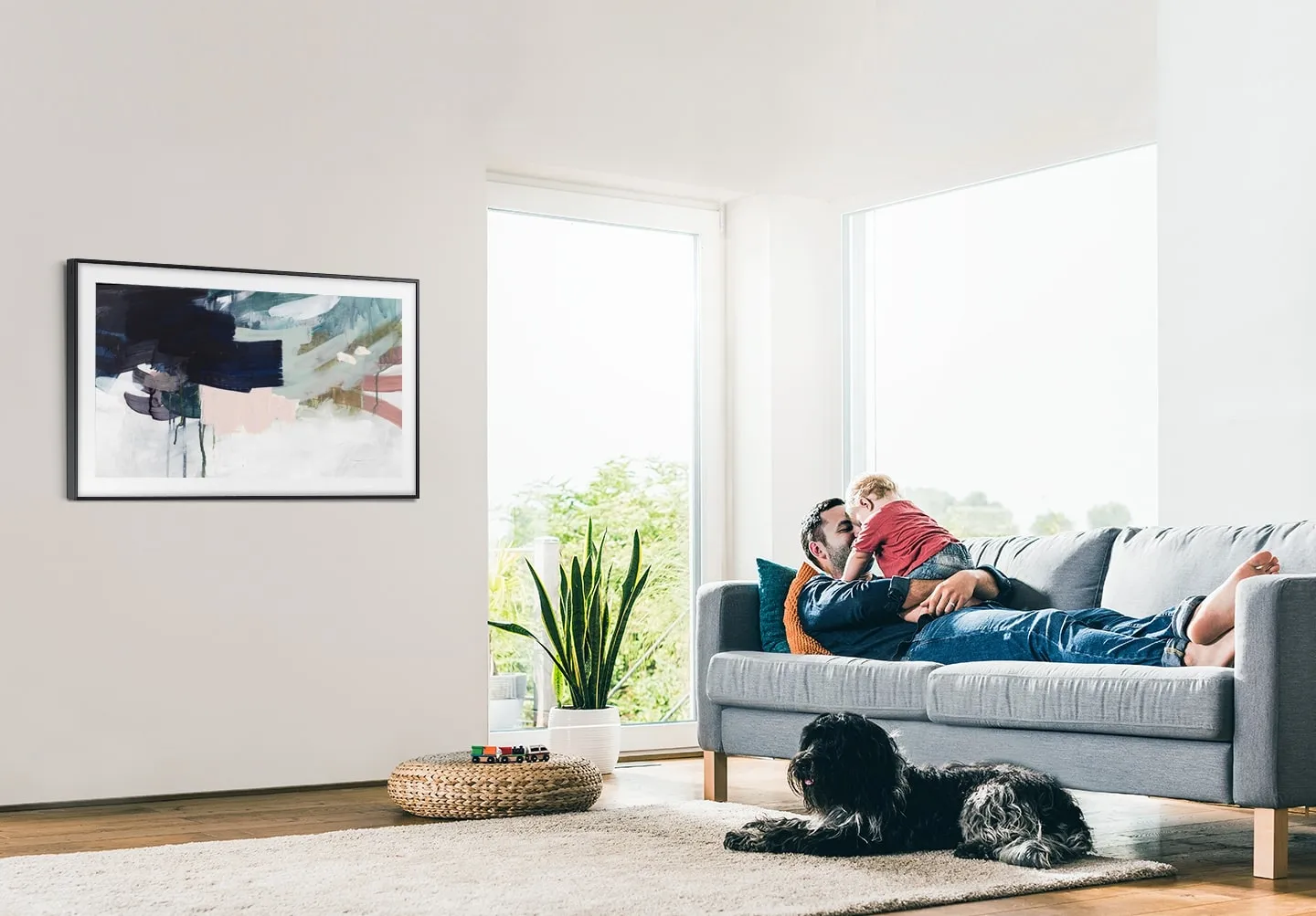 Samsung טלוויזיה QLED The Frame ''43 Supreme UHD Dimming 4K מסגרת ניתנת להתאמה תוצרת Samsung דגם QE43LS03B — תמונה 2