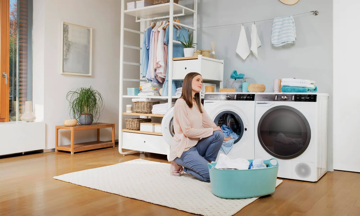 Gorenje מכונת כביסה 9 קג פתח חזית מנוע אינוורטר Gorenje דגם WS947LN — תמונה 5