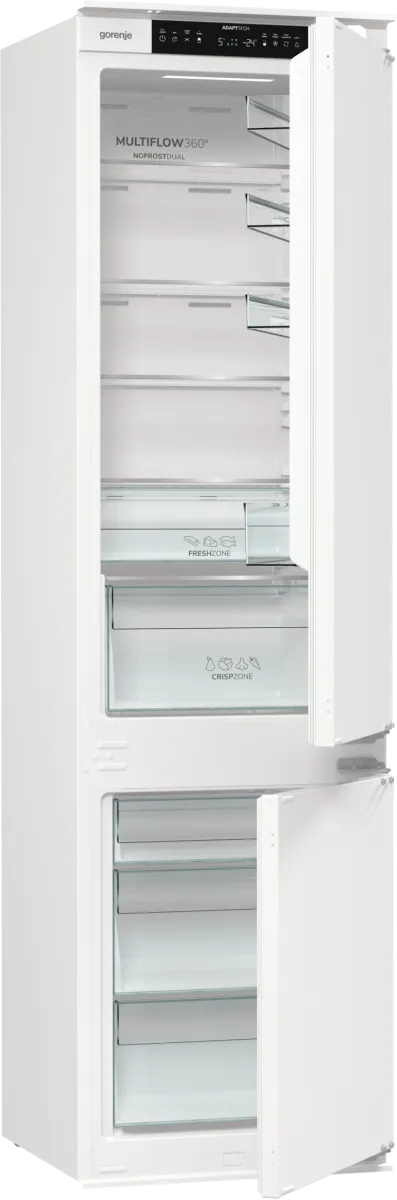 Gorenje מקרר אינטגרלי 60 ס"מ מקפיא תחתון גמיש 284 ליטר NoFrost Dual תוצרת Gorenje דגם NRKI519E41 — תמונה 3