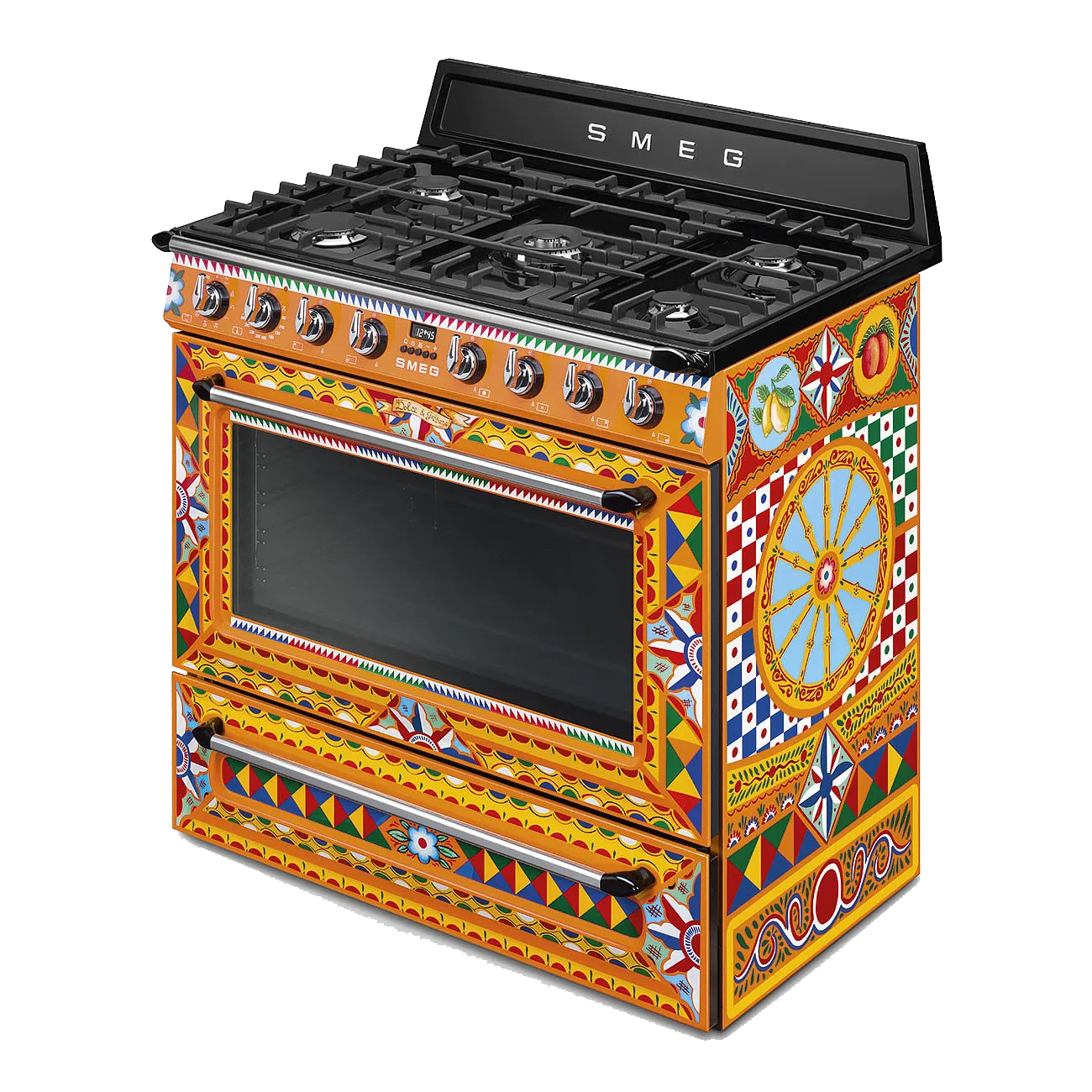 SMEG תנור משולב עם כיריים גז בעיצוב DOLCE & GABBANA תוצרת SMEG דגם TR90DGC9 — תמונה 4