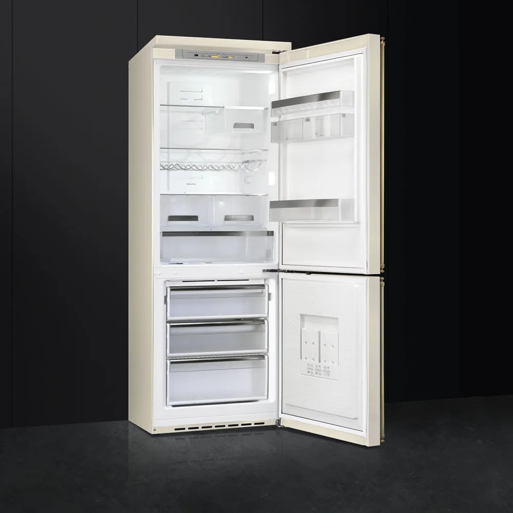 SMEG מקרר קו ארון רוחב 70 ס"מ גימור קרם סדרת Colonial תוצרת SMEG דגם FA8005PO5 — תמונה 2