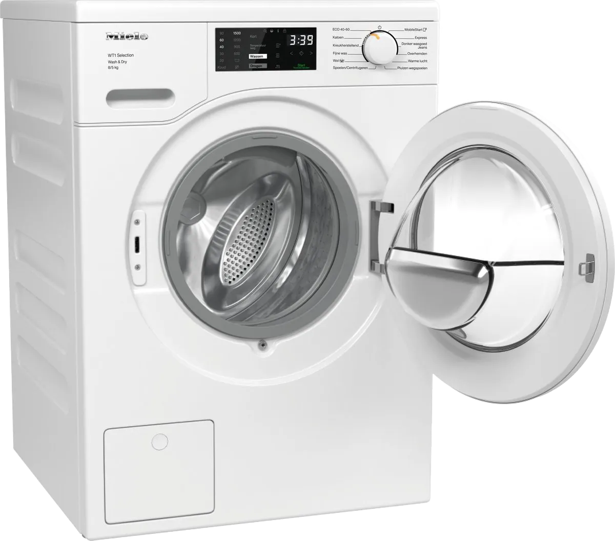 Miele מכונת כביסה 8 ק"ג משולבת מייבש 5 ק"ג 1400 סל"ד תוצרת Miele דגם WTD163 WCS — תמונה 2